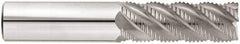 Niagara Cutter - 1/2" Diam, Fine Pitch, 5/8" LOC, 5 Flute Solid Carbide 45° Corner Chamfer Roughing End Mill - AlTiN Finish, 2-1/2" OAL, 1/2" Shank Diam, Single End, Centercutting, 45° Helix - USA Tool & Supply