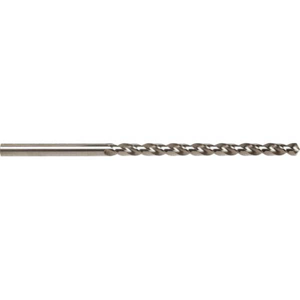 Taper Length Drill Bit: 0.1800″ Dia Bright/Uncoated, RH Cut, Parabolic Flute, Straight Shank, Series 5536