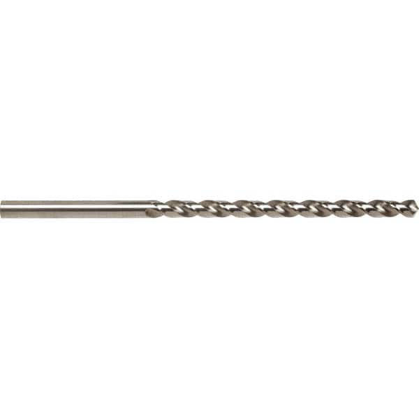 Taper Length Drill Bit: 0.4688″ Dia Bright/Uncoated, RH Cut, Parabolic Flute, Straight Shank, Series 5536