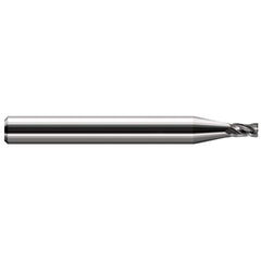 Harvey Tool - Square End Mills; Mill Diameter (Decimal Inch): 0.0370 ; Length of Cut (mm): 1.4000 ; Length of Cut (Decimal Inch): 0.0550 ; Material: Solid Carbide ; Finish/Coating: Uncoated ; Shank Diameter (Inch): 1/8 - Exact Industrial Supply