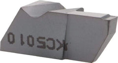 Kennametal - 2M200NGD K Grade KC5010, 2mm Cutting Width Carbide Grooving Insert - 5.08mm Max Depth of Cut, Left Hand, 0.19mm Corner Radius, AlTiN Finish - USA Tool & Supply