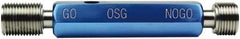 OSG - M4x0.7, Class 6H, Double End Plug Thread Go/No Go Gage - High Speed Steel, Handle Included - USA Tool & Supply