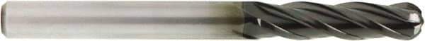 OSG - 1/16" Diam, 3/16" LOC, 4 Flute Solid Carbide Ball End Mill - Diamond Finish, Single End, 1-1/2" OAL, 1/8" Shank Diam, Spiral Flute - USA Tool & Supply