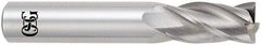OSG - 1", 4 Flute, Single End, Solid Carbide, 0.09" Corner Radius End Mill - 4" OAL, 30° Helix, Right Hand Flute, 1-1/2" LOC, Right Hand Cut - USA Tool & Supply