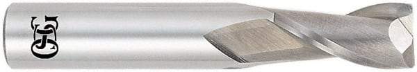 OSG - 5/8", 2 Flute, Single End, Solid Carbide, 0.09" Corner Radius End Mill - 3-1/2" OAL, 30° Helix, Right Hand Flute, 1-1/4" LOC, Right Hand Cut - USA Tool & Supply