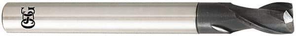 OSG - 12mm, 2 Flute, Single End, Solid Carbide, 0.5mm Corner Radius End Mill - 110mm OAL, 30° Helix, Right Hand Flute, 18mm LOC, Right Hand Cut, - USA Tool & Supply