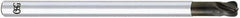 OSG - 3mm, 4 Flute, Single End, Solid Carbide, 0.5mm Corner Radius End Mill - 75mm OAL, 30° Helix, Right Hand Flute, 3mm LOC, Right Hand Cut, - USA Tool & Supply