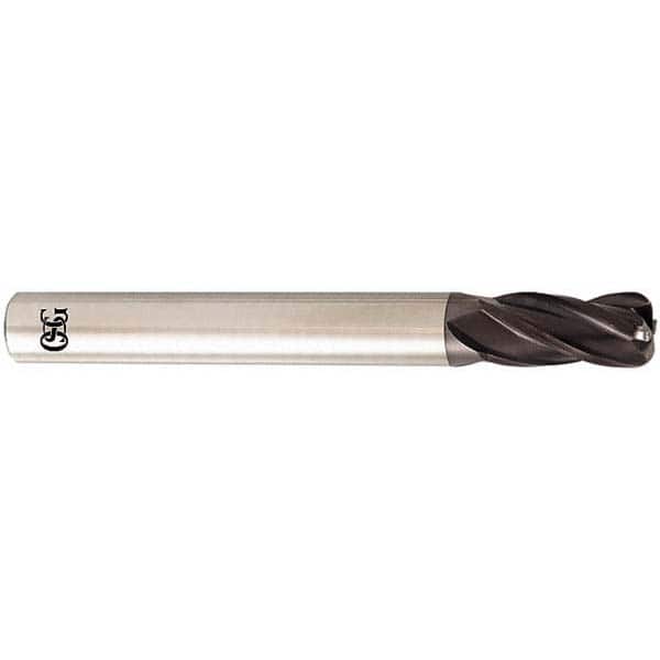 OSG - 5/16" Diam 4 Flute Solid Carbide 0.03" Corner Radius End Mill - USA Tool & Supply