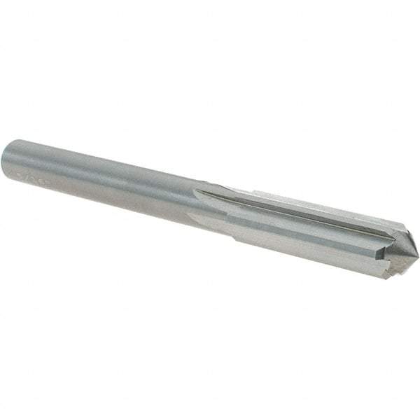 OSG - 5/16" Solid Carbide Chucking Reamer - Straight Flute, 9/32" Straight Shank, 1-1/8" Flute Length, 3-1/4" OAL - USA Tool & Supply