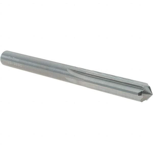 OSG - 7.3mm Solid Carbide Chucking Reamer - Straight Flute, 7.14mm Straight Shank, 29mm Flute Length, 83mm OAL - USA Tool & Supply