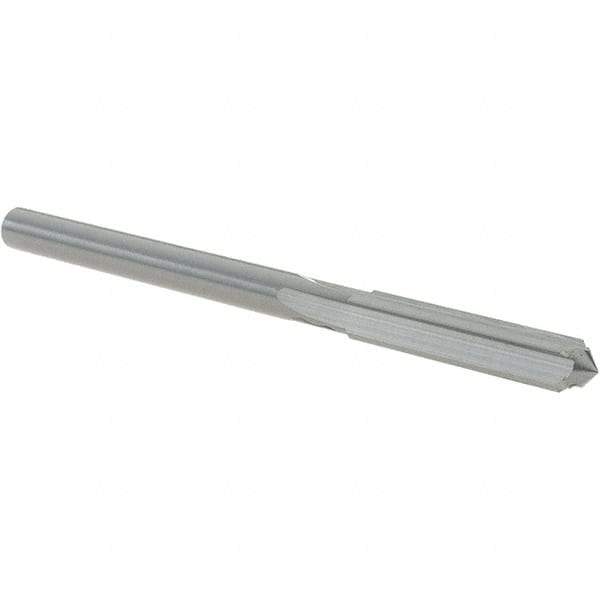 OSG - #3 Solid Carbide Chucking Reamer - Straight Flute, 3/16" Straight Shank, 1" Flute Length, 3" OAL - USA Tool & Supply