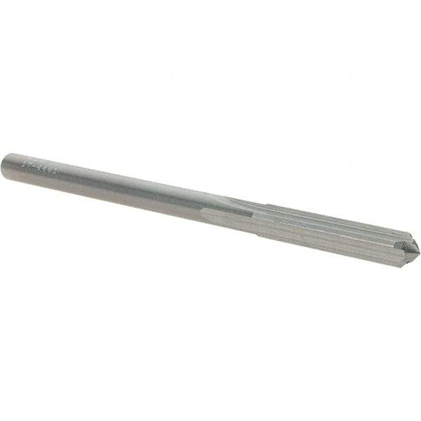 OSG - #18 Solid Carbide Chucking Reamer - Straight Flute, 5/32" Straight Shank, 7/8" Flute Length, 2-3/4" OAL - USA Tool & Supply