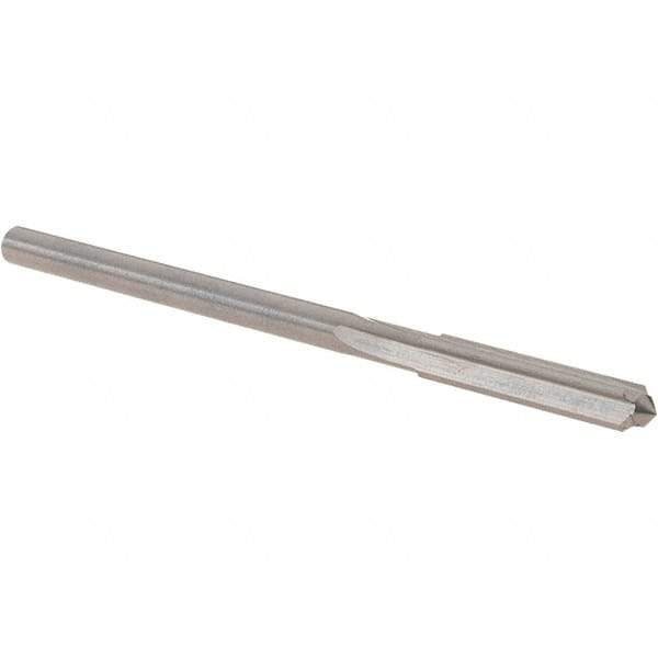 OSG - #27 Solid Carbide Chucking Reamer - Straight Flute, 1/8" Straight Shank, 3/4" Flute Length, 2-1/2" OAL - USA Tool & Supply