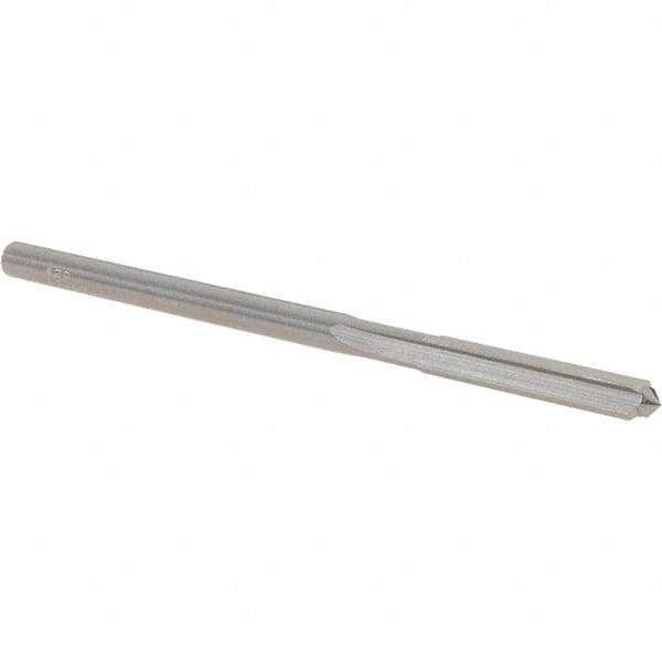 OSG - #29 Solid Carbide Chucking Reamer - Straight Flute, 1/8" Straight Shank, 3/4" Flute Length, 2-1/2" OAL - USA Tool & Supply
