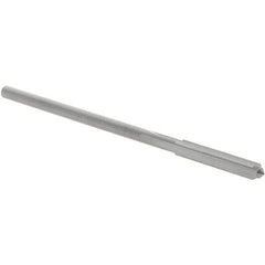 OSG - #34 Solid Carbide Chucking Reamer - Straight Flute, 3/32" Straight Shank, 5/8" Flute Length, 2-1/4" OAL - USA Tool & Supply