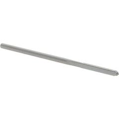 OSG - #38 Solid Carbide Chucking Reamer - Straight Flute, 3/32" Straight Shank, 5/8" Flute Length, 2-1/4" OAL - USA Tool & Supply