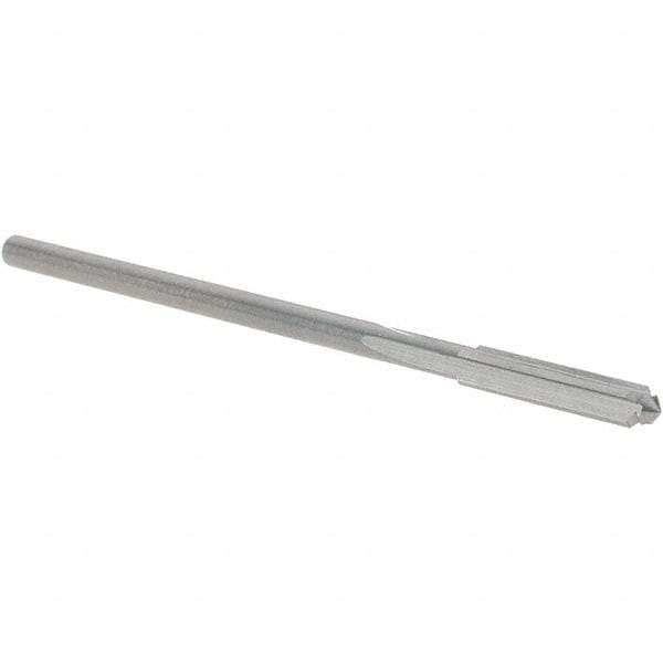 OSG - 2.4mm Solid Carbide Chucking Reamer - Straight Flute, 1.98mm Straight Shank, 12mm Flute Length, 50mm OAL - USA Tool & Supply