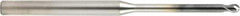 OSG - 1.5mm Diam, 1.2mm LOC, 2 Flute Solid Carbide Ball End Mill - WXS Finish, Single End, 50mm OAL, 4mm Shank Diam, Spiral Flute - USA Tool & Supply