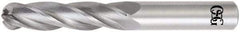 OSG - 8mm Diam, 29mm LOC, 4 Flute Solid Carbide Ball End Mill - Uncoated, Single End, 76mm OAL, 8mm Shank Diam, Spiral Flute - USA Tool & Supply
