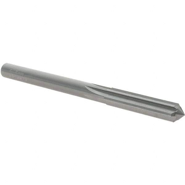 OSG - 6.8mm Solid Carbide Chucking Reamer - Straight Flute, 6.35mm Straight Shank, 29mm Flute Length, 83mm OAL - USA Tool & Supply