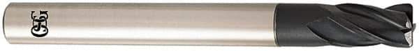 OSG - 8mm, 4 Flute, Single End, Solid Carbide, 1mm Corner Radius End Mill - 100mm OAL, 30° Helix, Right Hand Flute, 12mm LOC, Right Hand Cut, - USA Tool & Supply