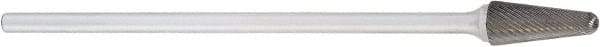 OSG - 12mm Cut Diam, 6mm Shank Diam, Cone Head Fluted Cut Burr - Carbide, Radius End, 28mm LOC, 152mm OAL - USA Tool & Supply