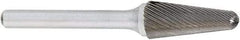 OSG - 19mm Cut Diam, 6mm Shank Diam, Taper Head Fluted Cut Burr - Carbide, Radius End, 38mm LOC, 50mm OAL - USA Tool & Supply