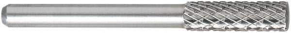 OSG - 5mm Cut Diam, 6mm Shank Diam, Oval Head Burr - Carbide, Radius End, 12mm LOC, 50mm OAL - USA Tool & Supply