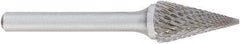 OSG - 12mm Cut Diam, 6mm Shank Diam, Cone Head Burr - Carbide, 22mm LOC, 50mm OAL - USA Tool & Supply