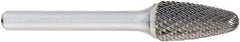 OSG - 6mm Cut Diam, 6mm Shank Diam, Tree Head Burr - Carbide, Point End, 16mm LOC, 50mm OAL - USA Tool & Supply