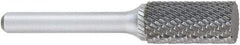 OSG - 7/16" Cut Diam, 1/4" Shank Diam, Cylinder Head Burr - Carbide, Flat End, 1" LOC, 2" OAL - USA Tool & Supply