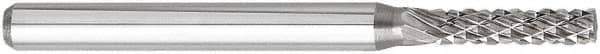 OSG - 3mm Cut Diam, 6mm Shank Diam, Cone Head Burr - Carbide, Point End, 2.5mm LOC, 50mm OAL - USA Tool & Supply