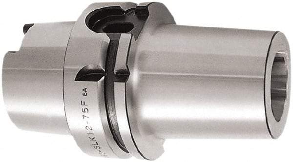 OSG - HSK63FM Taper Shank Shrink Fit Tool Holder & Adapter - 75mm Projection, 38mm Nose Diam, Through Coolant - Exact Industrial Supply