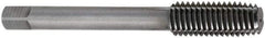 OSG - M10x1.25 Metric Fine H7 Thread Limit Bottoming Thread Forming Tap - Solid Carbide, Bright Finish, 75mm OAL, 32mm Thread Length, Right Hand Thread, Series 369 - USA Tool & Supply