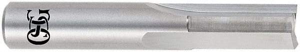 OSG - 1/4" Diam, 1/4" Shank Diam, 3/4" Length of Cut, 3 Flute Straight Router Bit - 2-1/2" Overall Length, Right Hand Cut, Solid Carbide - USA Tool & Supply