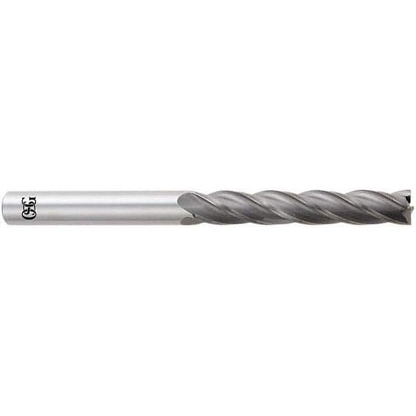 OSG - 18mm, 76mm LOC, 18mm Shank Diam, 153mm OAL, 4 Flute, Solid Carbide Square End Mill - USA Tool & Supply