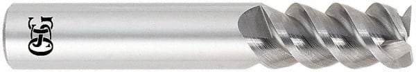 OSG - 16mm, 32mm LOC, 16mm Shank Diam, 89mm OAL, 3 Flute, Solid Carbide Square End Mill - Single End, Uncoated, Spiral Flute, 60° Helix, Centercutting, Right Hand Cut, Right Hand Flute, Series 460C - USA Tool & Supply