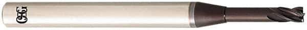 OSG - 4mm, 6mm LOC, 6mm Shank Diam, 70mm OAL, 4 Flute, Solid Carbide Square End Mill - Single End, TiAlN Finish, Spiral Flute, 30° Helix, Centercutting, Right Hand Cut, Right Hand Flute, Series HP411 - USA Tool & Supply