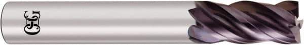 OSG - 1", 1-1/2" LOC, 1" Shank Diam, 4" OAL, 4 Flute, Solid Carbide Square End Mill - Single End, EXO Finish, Spiral Flute, Centercutting, Right Hand Cut, Right Hand Flute, Series 2050 - USA Tool & Supply