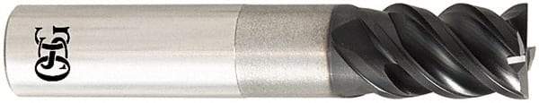 OSG - 12mm, 18mm LOC, 12mm Shank Diam, 102mm OAL, 4 Flute, Solid Carbide Square End Mill - Single End, TiAlN Finish, Spiral Flute, 50° Helix, Centercutting, Right Hand Cut, Right Hand Flute, Series HP453 - USA Tool & Supply