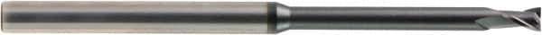 OSG - 1.6mm, 2.4mm LOC, 6mm Shank Diam, 60mm OAL, 2 Flute, Solid Carbide Square End Mill - Single End, TiAlN Finish, Spiral Flute, 30° Helix, Centercutting, Right Hand Cut, Right Hand Flute, Series HP410 - USA Tool & Supply