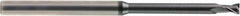OSG - 3/32", 9/64" LOC, 1/4" Shank Diam, 2-1/2" OAL, 2 Flute, Solid Carbide Square End Mill - Single End, TiAlN Finish, Spiral Flute, 30° Helix, Centercutting, Right Hand Cut, Right Hand Flute, Series HP410 - USA Tool & Supply