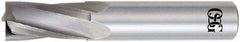 OSG - 5/64", 1/4" LOC, 1/8" Shank Diam, 1-1/2" OAL, 4 Flute, Solid Carbide Square End Mill - Single End, Uncoated, Spiral Flute, 15° Helix, Centercutting, Right Hand Cut, Right Hand Flute, Series 409 - USA Tool & Supply