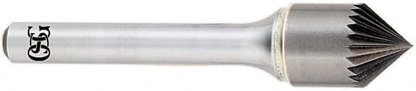 OSG - 1" Head Diam, 1/2" Shank Diam, 46 Flute 90° Solid Carbide Countersink - USA Tool & Supply