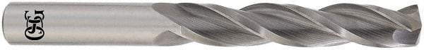 OSG - 27/64" 118° Solid Carbide Jobber Drill - Bright Finish, Right Hand Cut, Spiral Flute, Straight Shank, 4-1/2" OAL, Standard Point - USA Tool & Supply