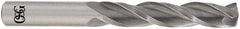 OSG - 27/64" 118° Solid Carbide Jobber Drill - Bright Finish, Right Hand Cut, Spiral Flute, Straight Shank, 4-1/2" OAL, Standard Point - USA Tool & Supply