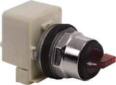 Square D - 30mm Mount Hole, 3 Position, Selector Switch Only - Red, Maintained (MA), Illuminated - USA Tool & Supply