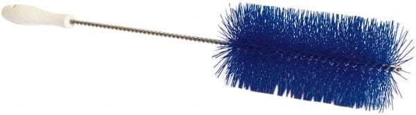 PRO-SOURCE - 1" Bristle Length, Plastic Food Service Brush - 6-1/2" Long x 2" Wide Head, 21" OAL, Blue, Wire Block - USA Tool & Supply