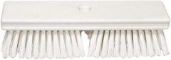 PRO-SOURCE - 1-3/4" Bristle Length, Polypropylene Food Service Brush - 10" Long x 2-1/2" Wide Head, White, Foam Block - USA Tool & Supply