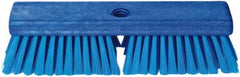 PRO-SOURCE - 1-3/4" Bristle Length, Polypropylene Food Service Brush - 10" Long x 2-1/2" Wide Head, Blue, Foam Block - USA Tool & Supply